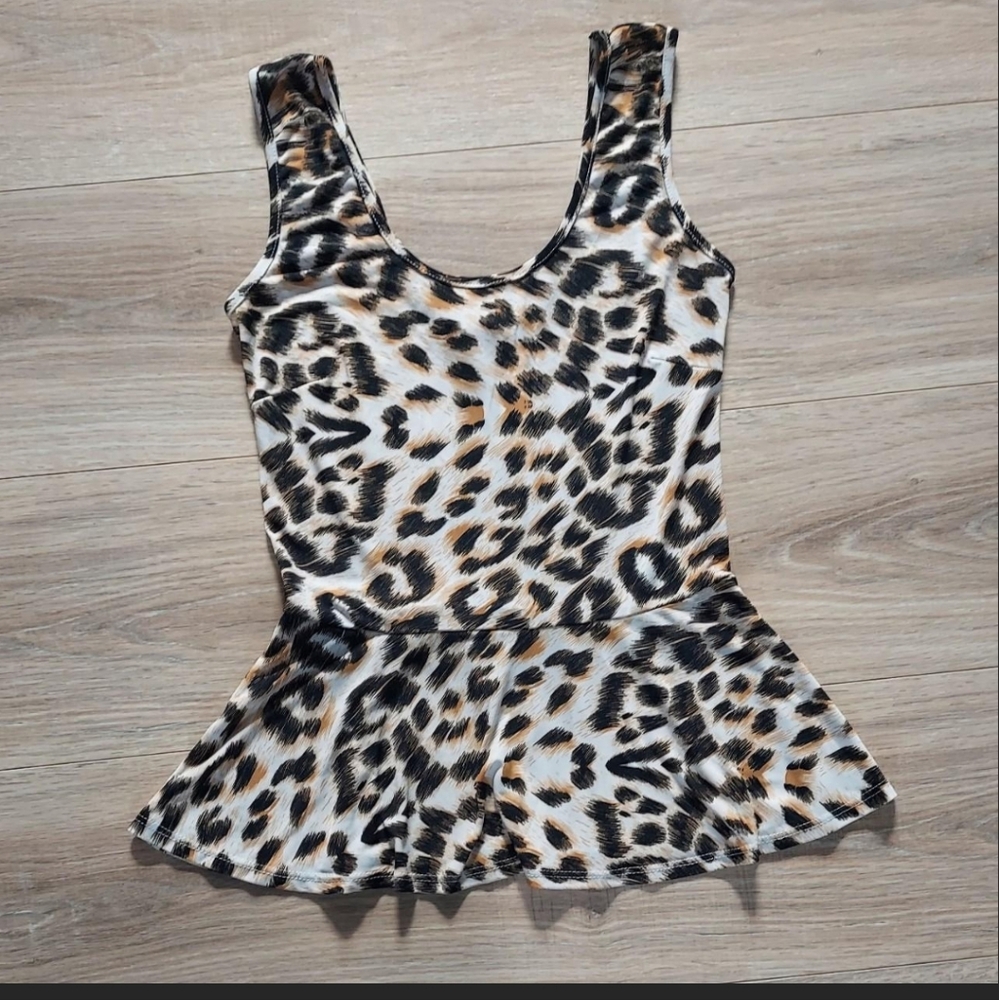 Necessary Objects cheetah print shirt